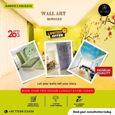 Wall Painting in Ashok Nagar Ranchi 7759903439 Jayshree Art