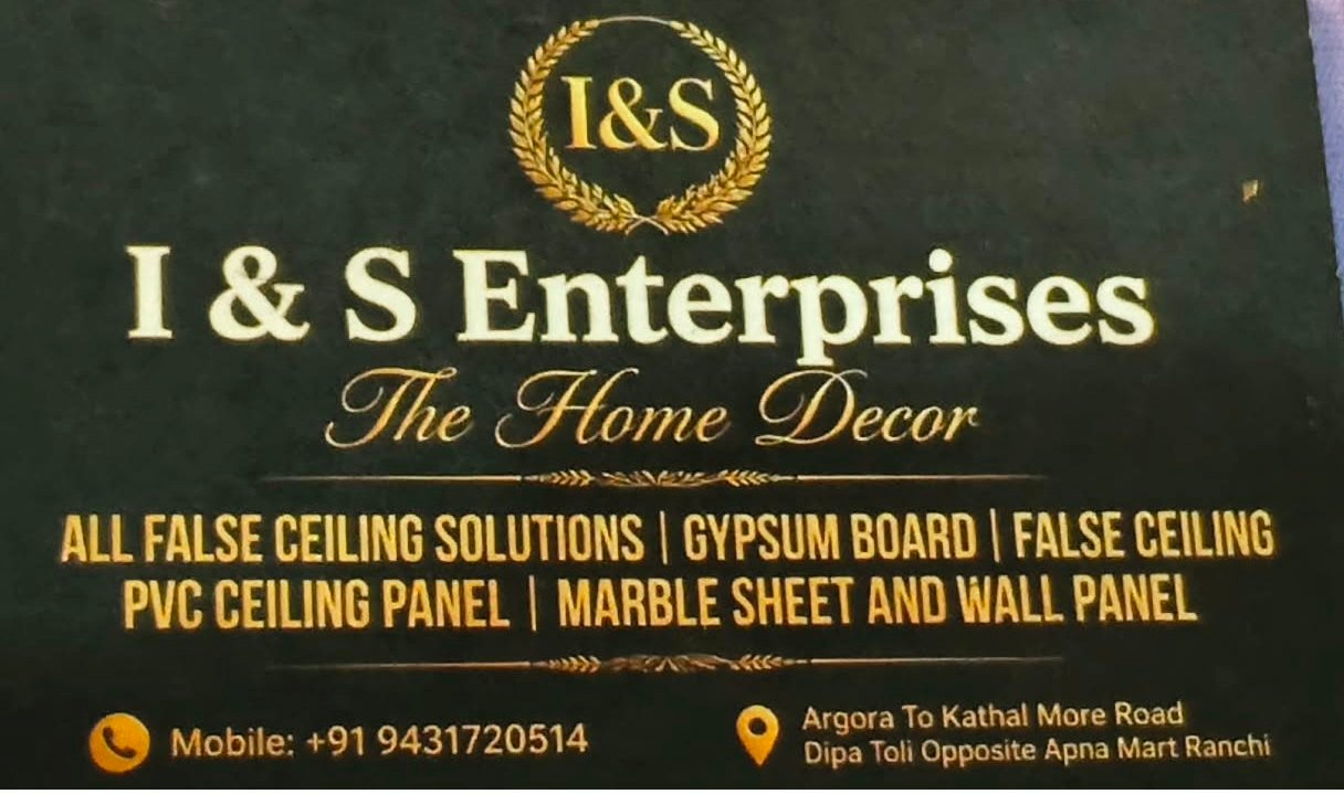 Best PVC False Ceiling Panel Dealer in Ashok Nagar Ranchi 9431720514 I and S Enterprises