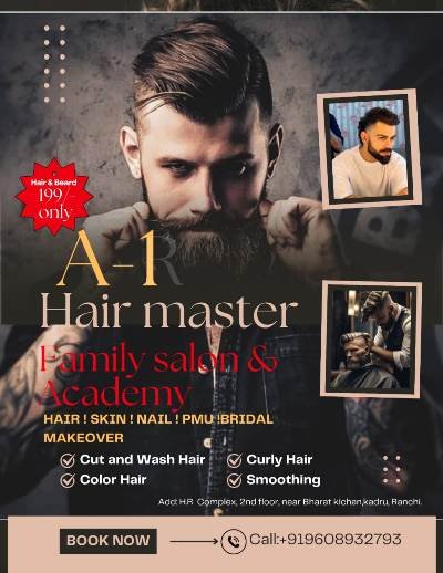 Best Salon in Ashok Nagar Ranchi 9608932793 A-1 Family Salon & Academy