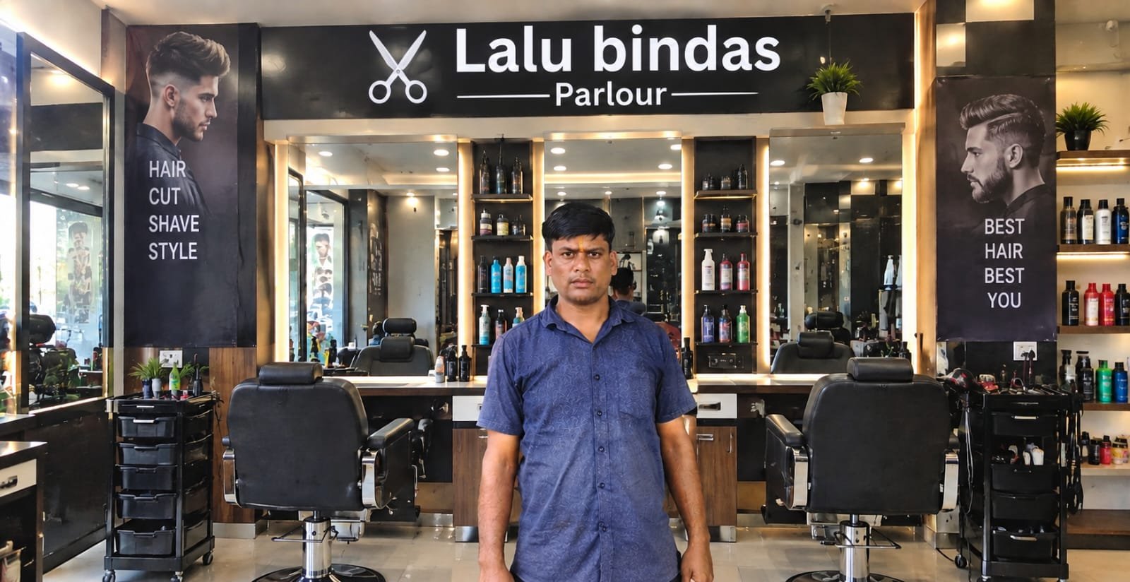Best Mens Beauty Parlour in Pundag Ranchi 8294327458 Lalu Bindass Beauty Mens Parlor